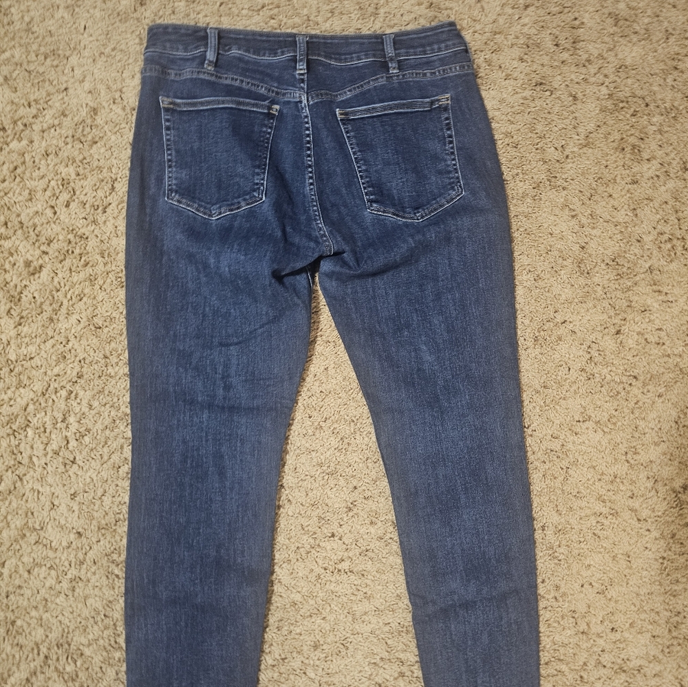 Womens SILVER avery Skinny Jeans 34 X 29